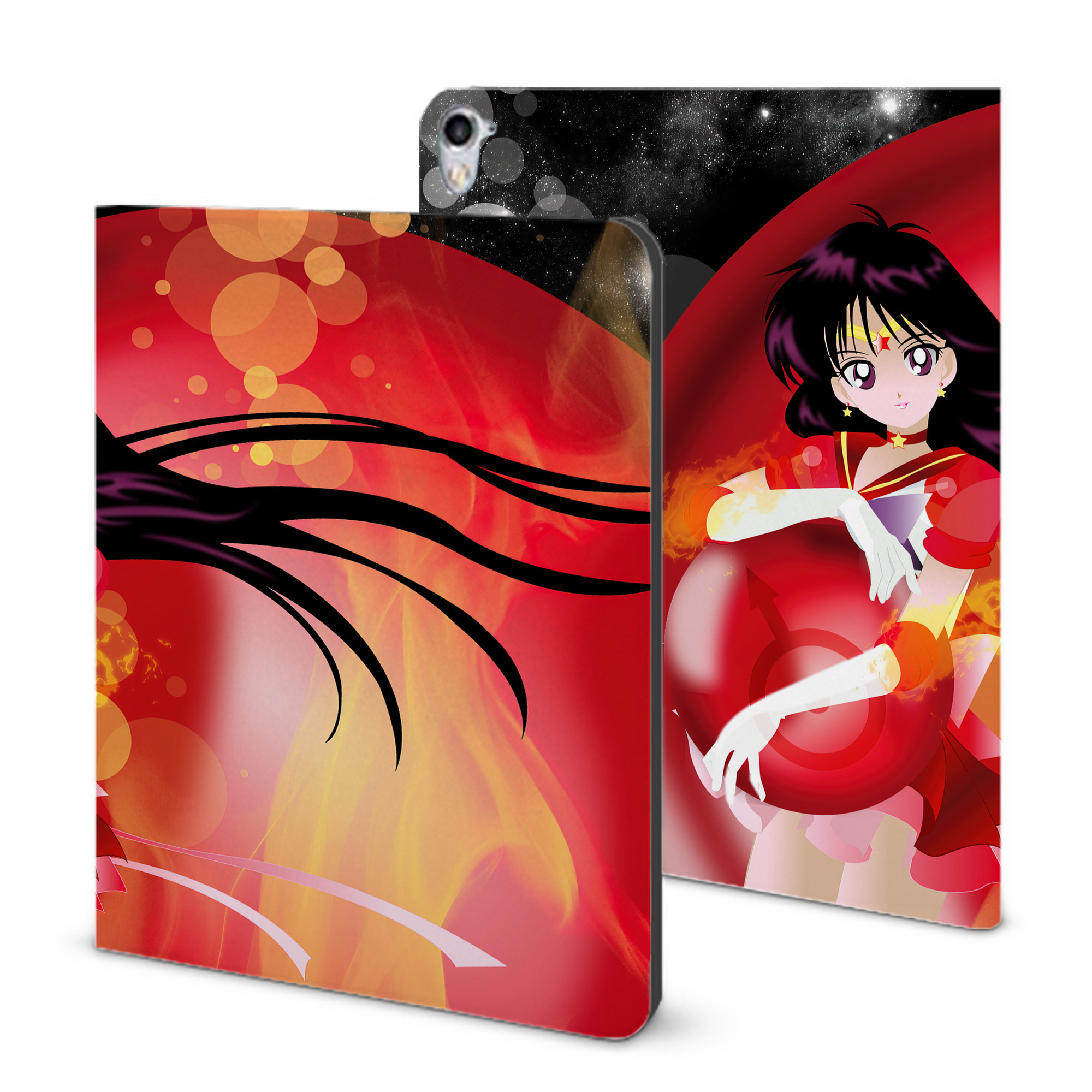 （画像用） 美少女戦士セーラームーン Sailor Moon IPad ケース ブック型 PUレザー TPU 耐衝撃 軽量 薄型 ペン収納なし 全面保護 IPad 各モデル対応